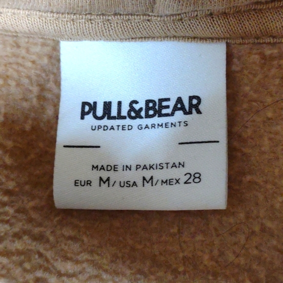 Men's Pull & Bear Medium Desert sand tan hooded sweatshirt - Picture 7 of 8
